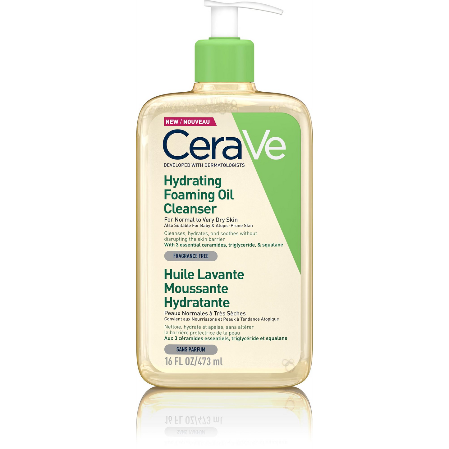 CERAVE Hidratáló tisztító habzó olaj 473ml (3337875773447)-0